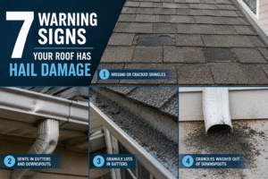 Read more about the article 7 Warning Signs Your Roof Has Hail Damage